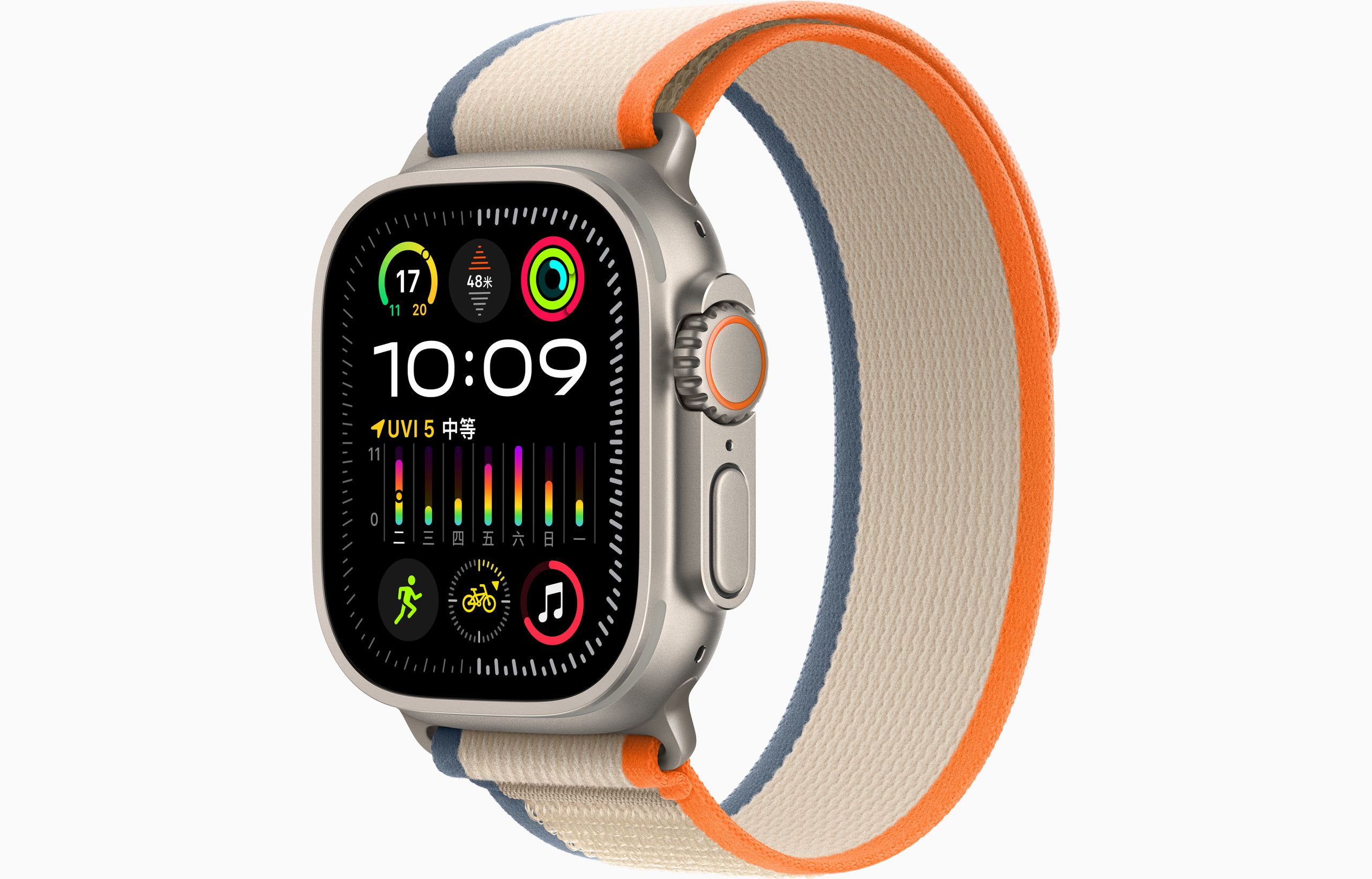 Apple Watch Ultra2 智能手表GPS+蜂窝款 49毫米 钛金属原色