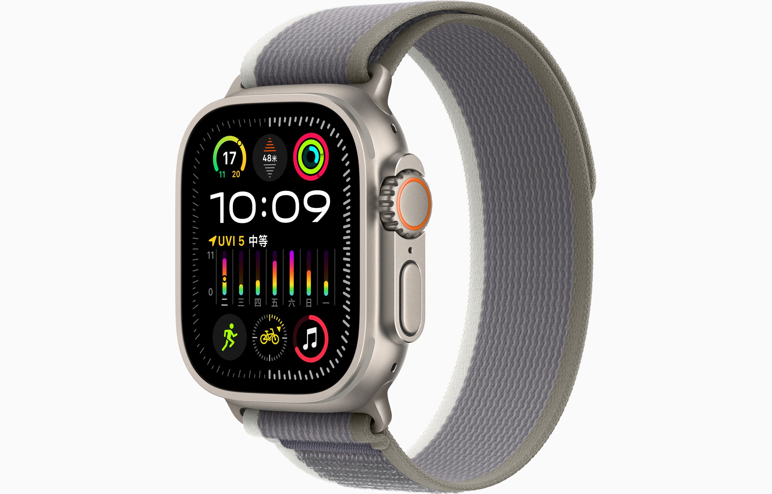 Apple Watch Ultra2 智能手表GPS+蜂窝款 49毫米 钛金属原色