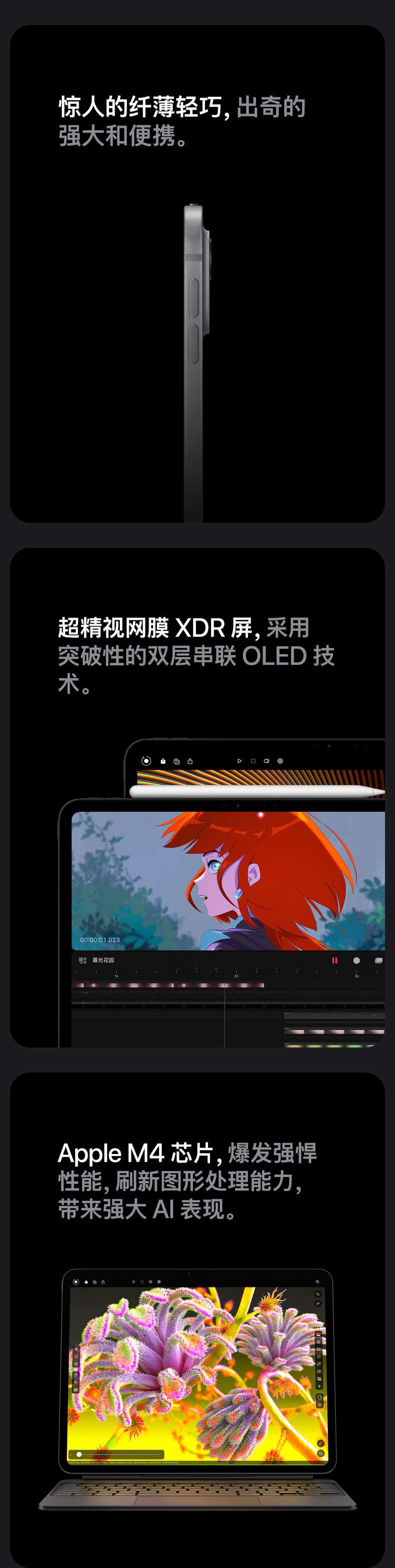iPad Pro  11寸 24款（第五代）Wi-Fi版 标准玻璃面板显示屏